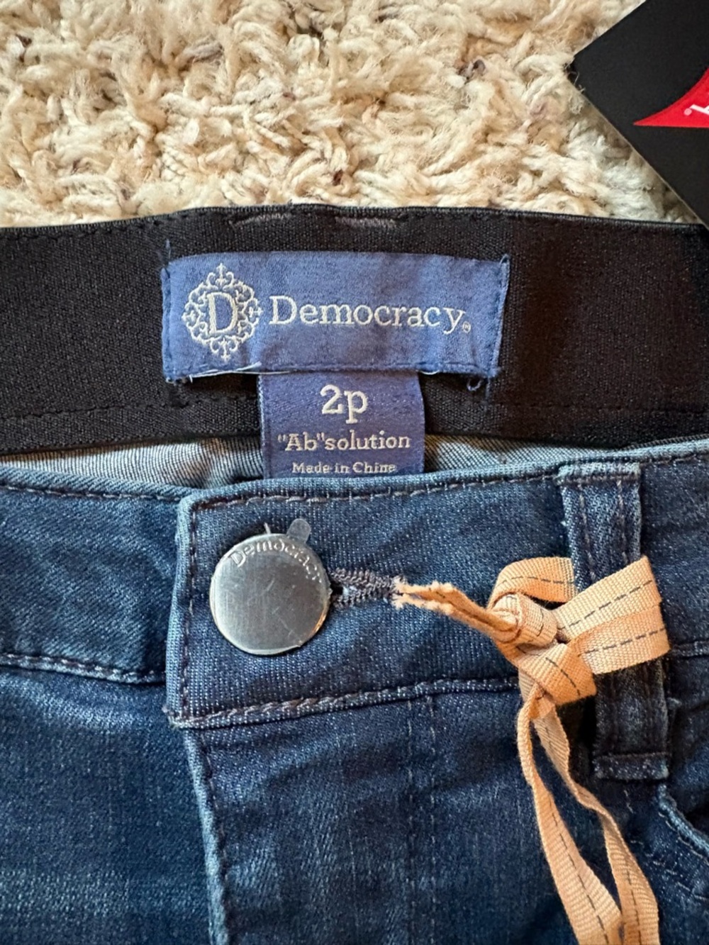 Democracy Women’s Dark Indigo Flare Jeans - Picture 4 of 6